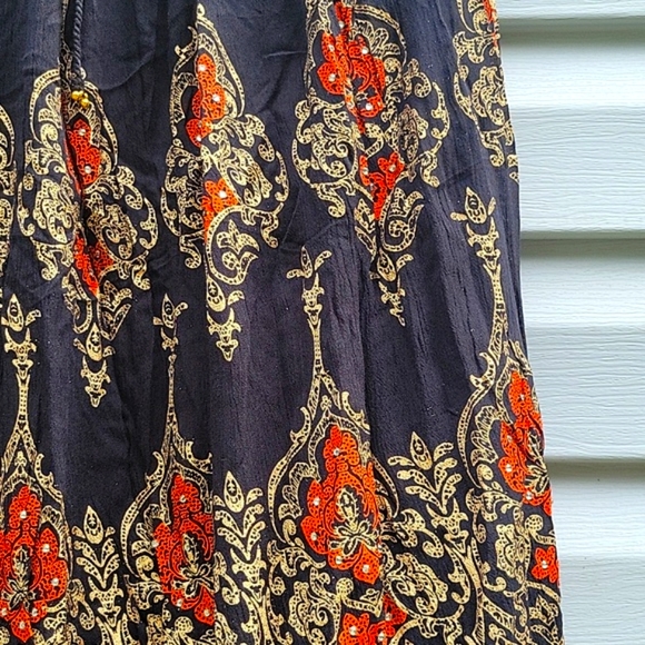 ROYAL PAISLEY WOMEN'S BKACK SKIRT NWT - Picture 7 of 10
